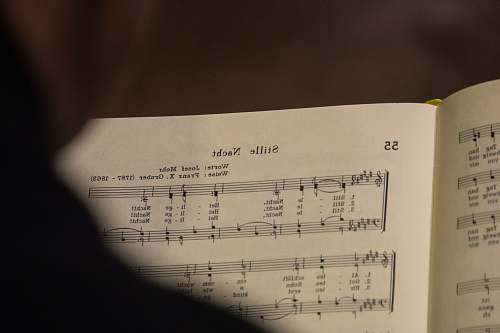 sheet music white music note paper brown